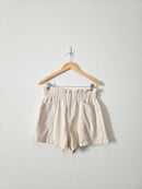 Lush Ecru Cotton Shorts (M)