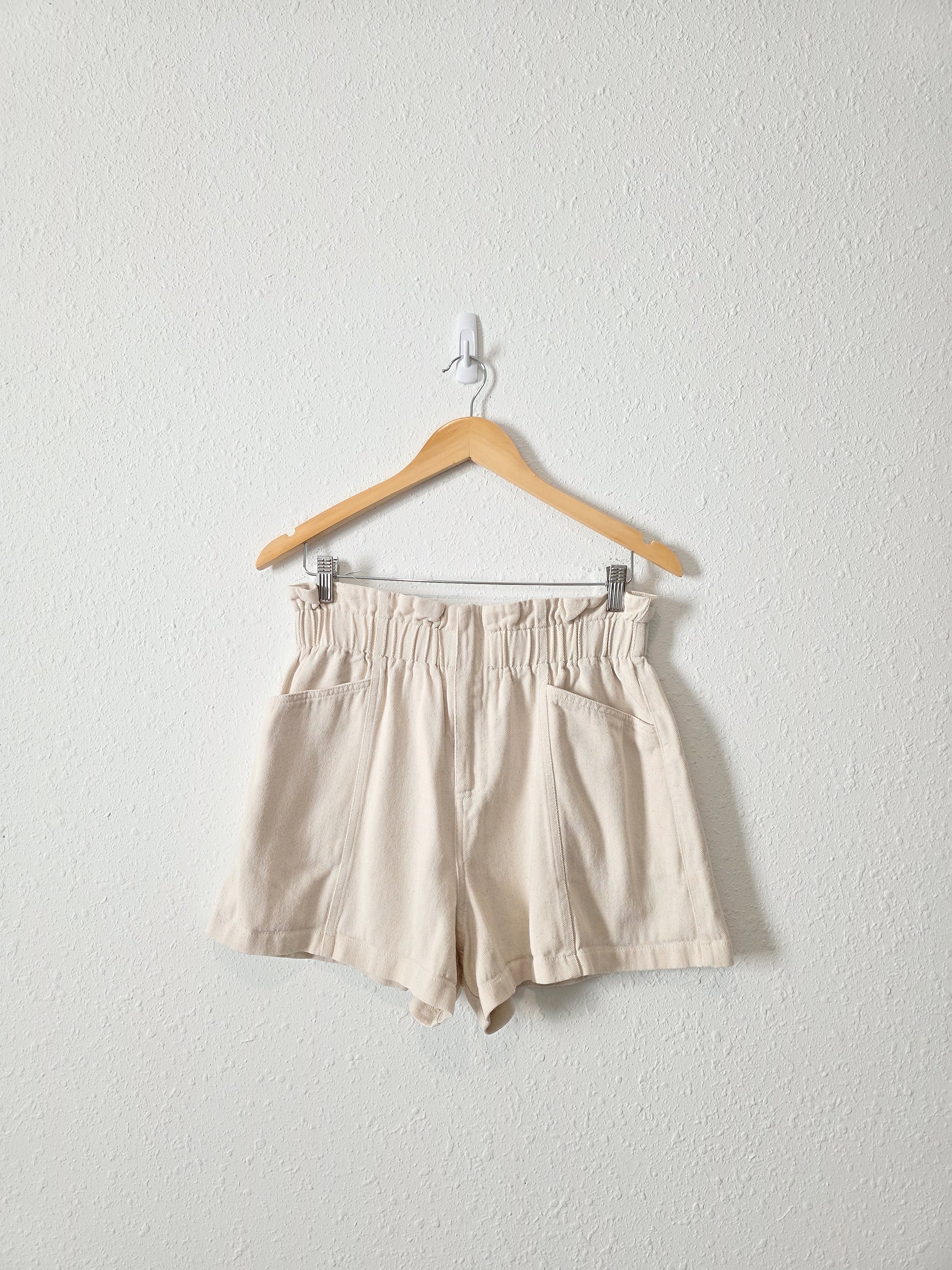Lush Ecru Cotton Shorts (M)