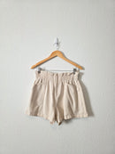 Lush Ecru Cotton Shorts (M)