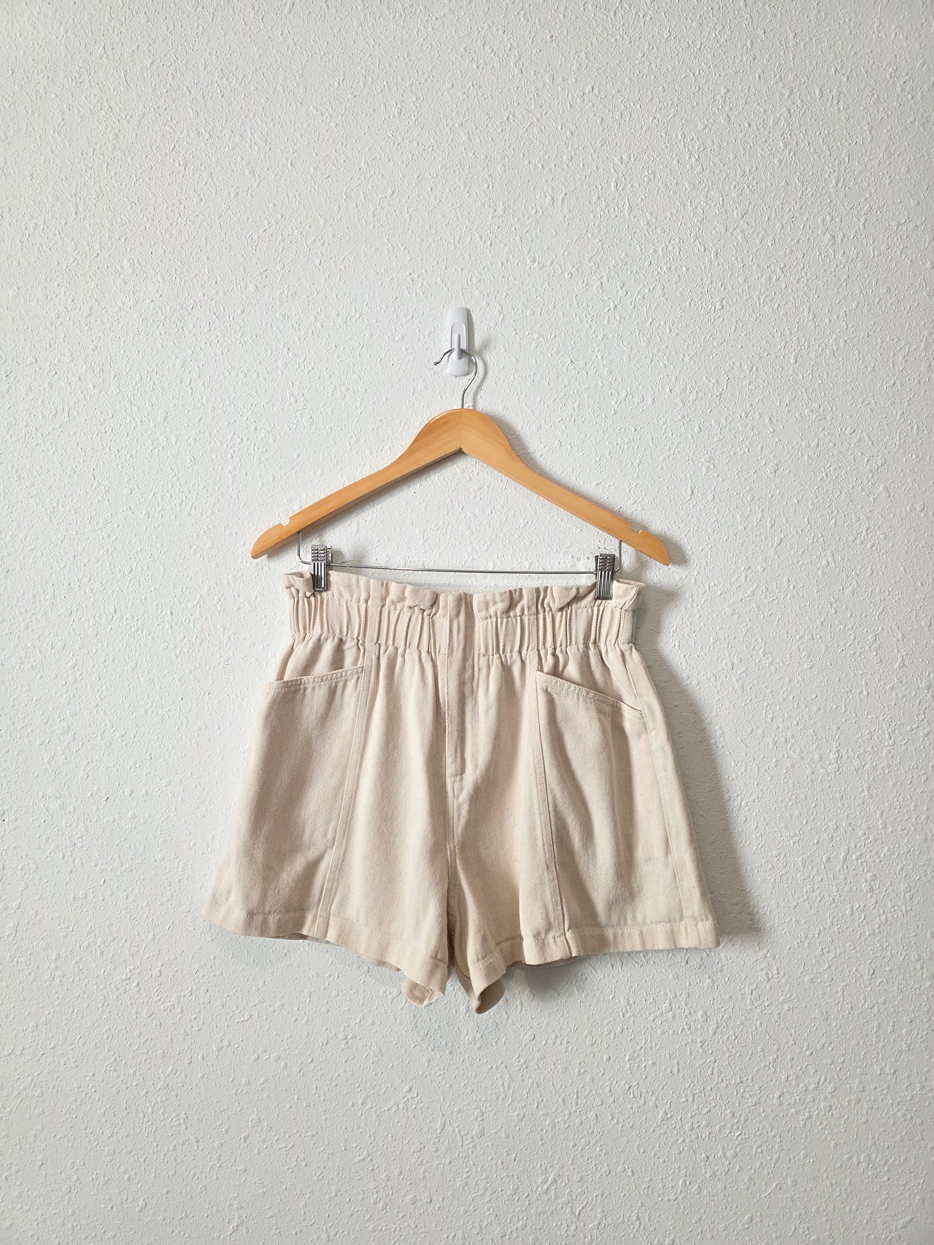 Lush Ecru Cotton Shorts (M)