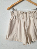 Lush Ecru Cotton Shorts (M)