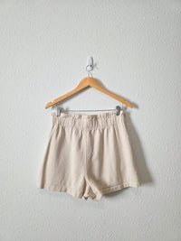 Lush Ecru Cotton Shorts (M)