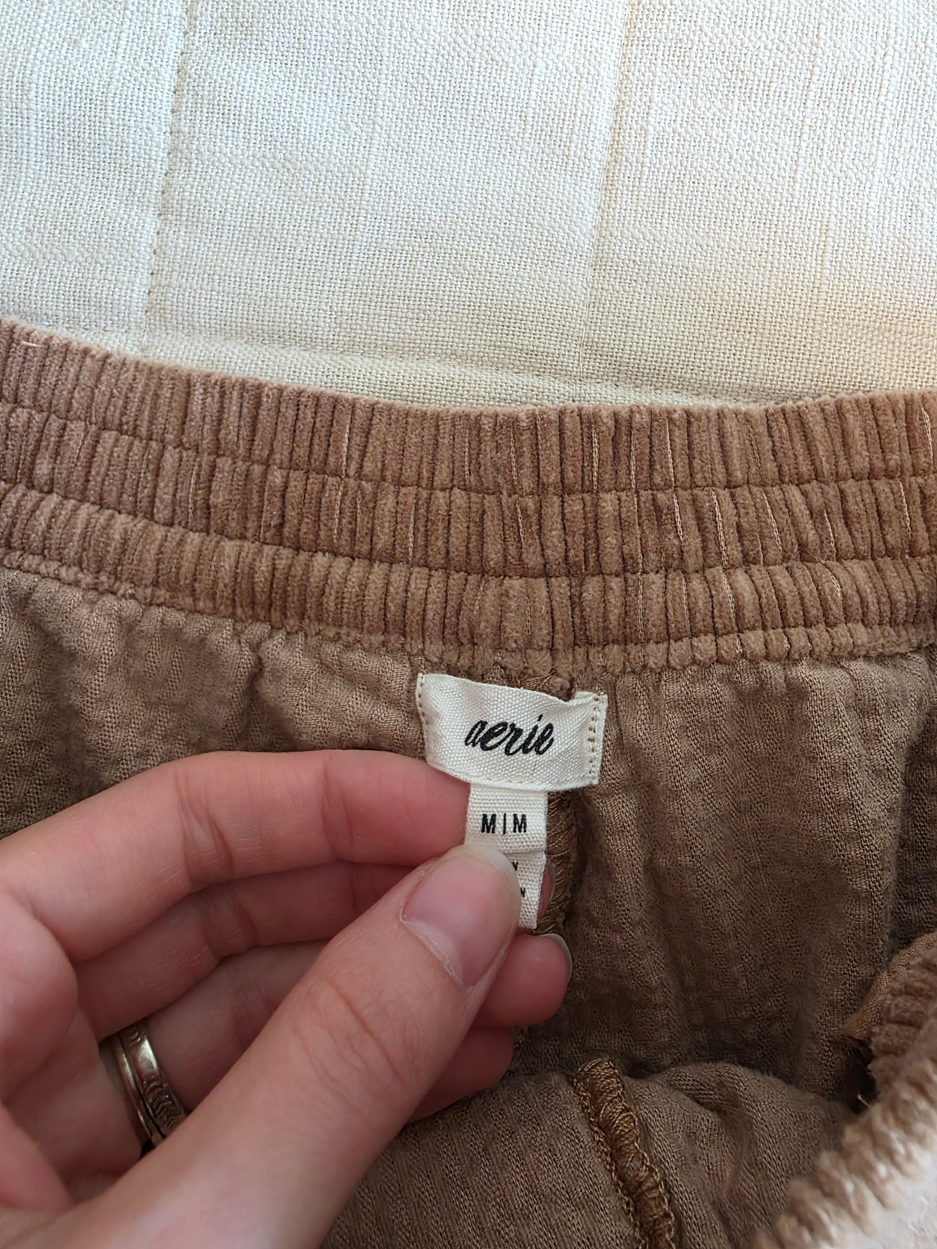 Aerie Brown Cord Shorts (M)