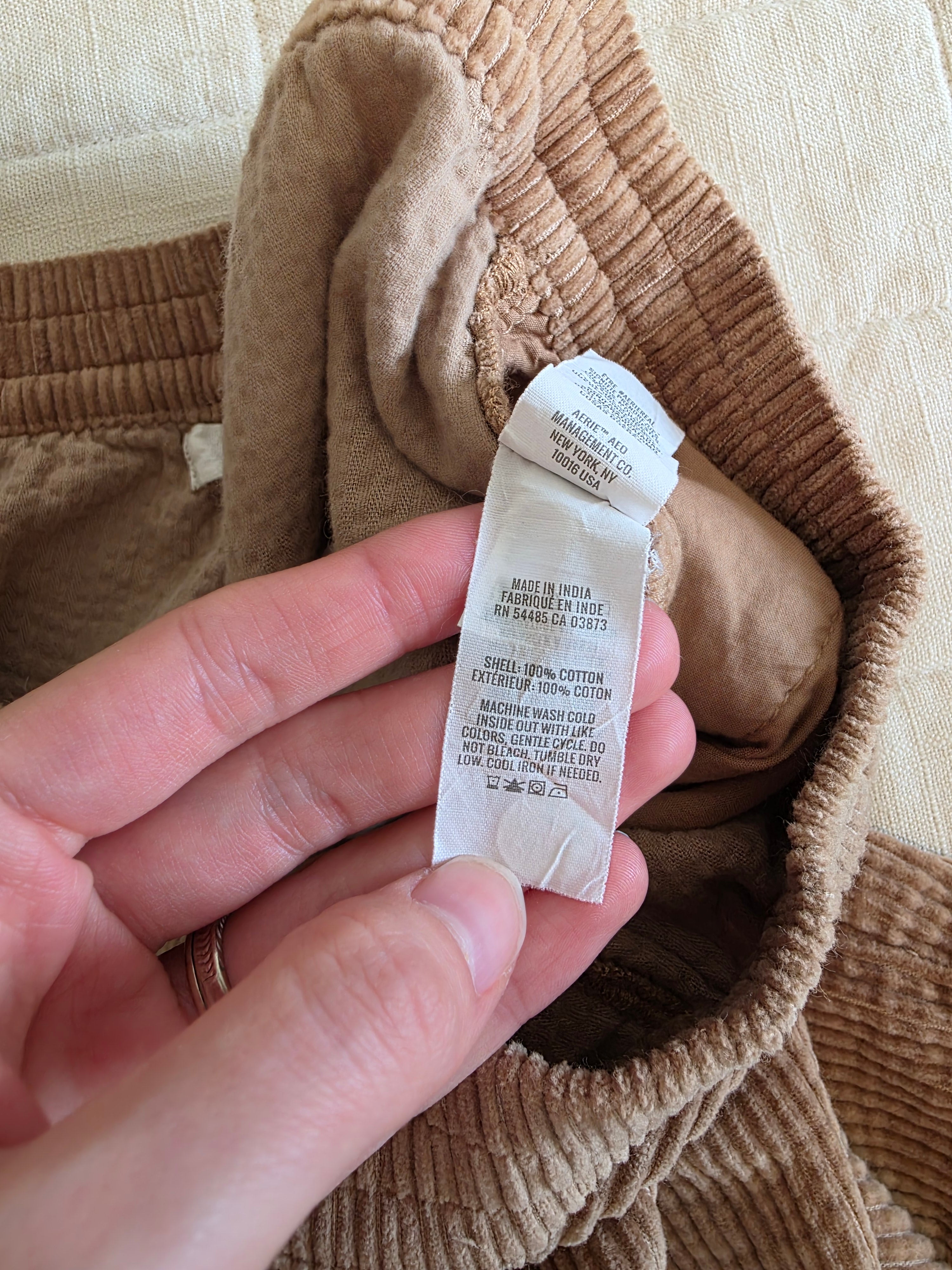 Aerie Brown Cord Shorts (M)