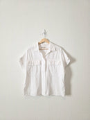 Banana Republic White Cotton Top (L)