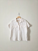 Banana Republic White Cotton Top (L)