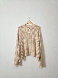 Crochet Knit Cardigan (2X)
