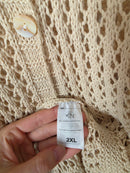 Crochet Knit Cardigan (2X)