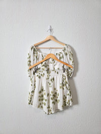 Abercrombie Green Floral Set (S/M)