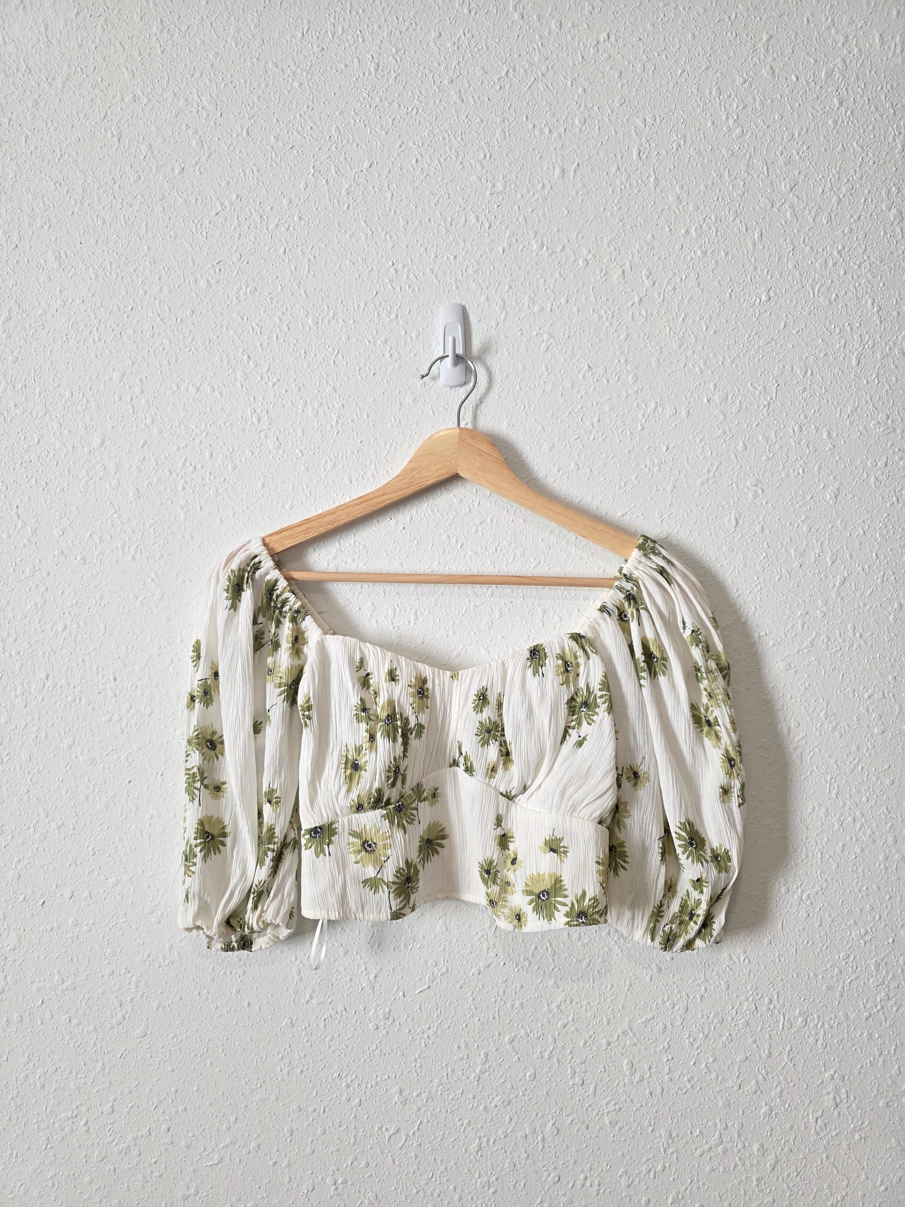 Abercrombie Green Floral Set (S/M)