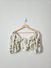 Abercrombie Green Floral Set (S/M)
