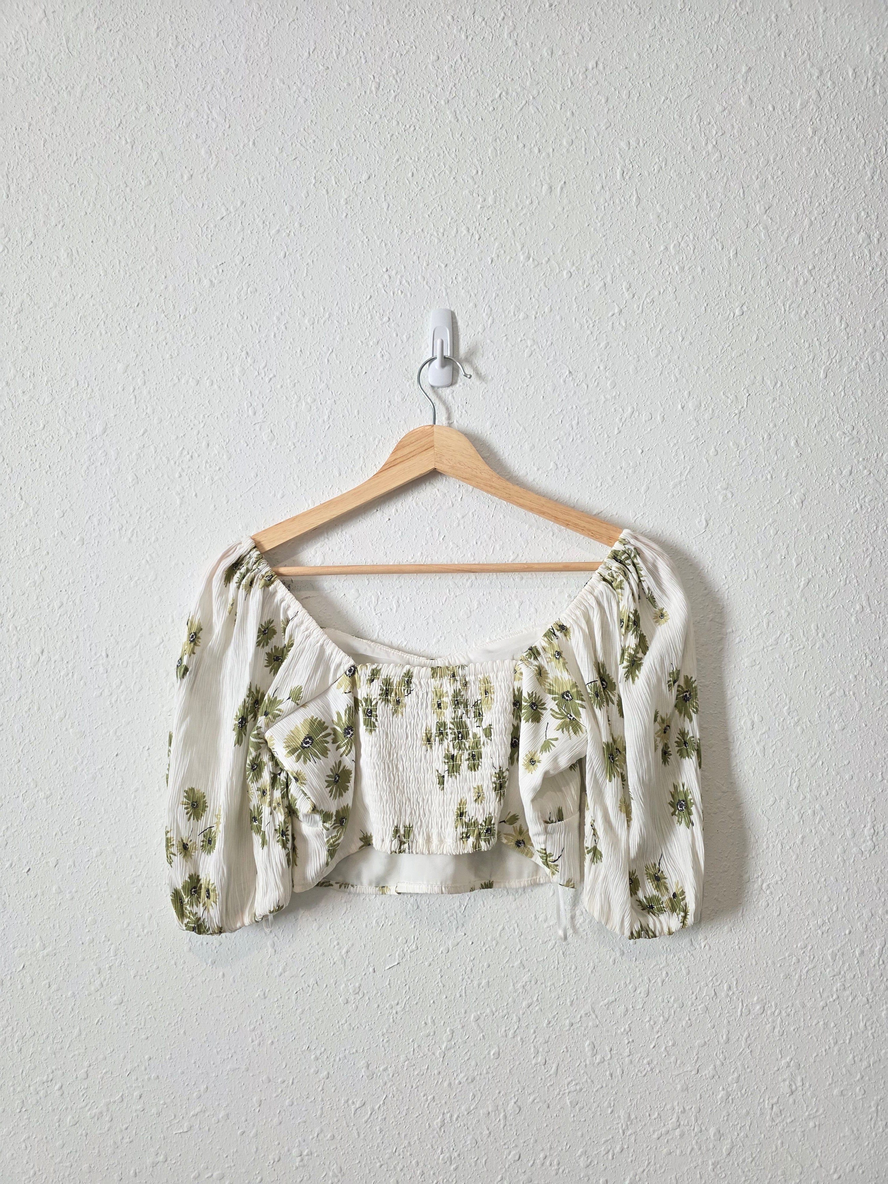 Abercrombie Green Floral Set (S/M)