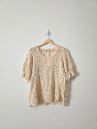 NEW Crochet Knit Blouse (XL)