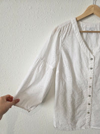 Floral Eyelet Cotton Blouse (SP)