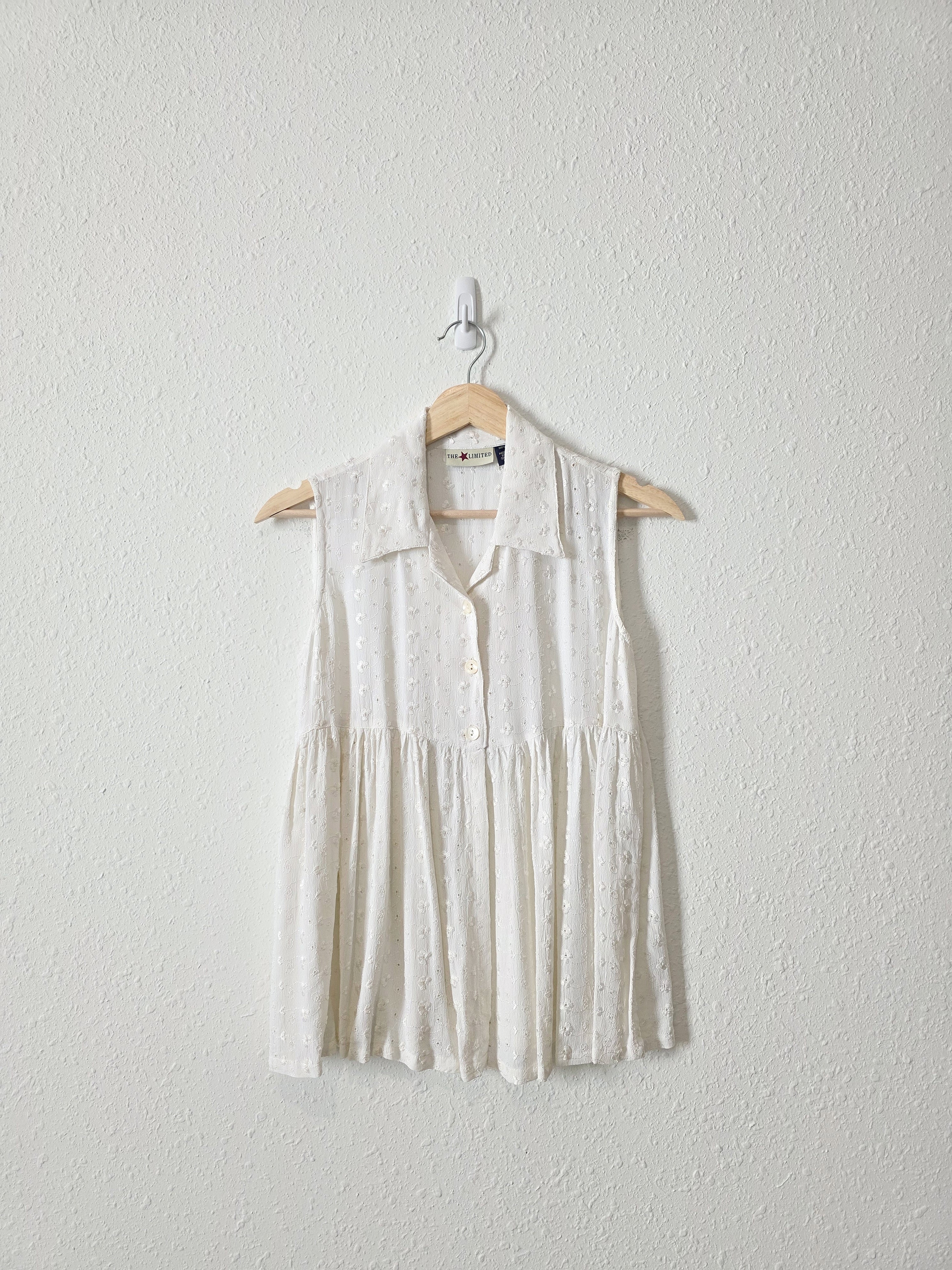 Vintage Floral Embroidered Tank (XS/S)