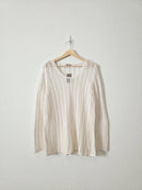 NEW Linen Crochet Sweater (L)