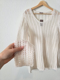 NEW Linen Crochet Sweater (L)