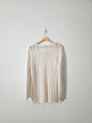 NEW Linen Crochet Sweater (L)