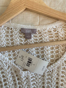 NEW Linen Crochet Sweater (L)