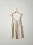 Gentle Fawn Linen Blend Romper (S)
