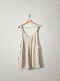 Gentle Fawn Linen Blend Romper (S)