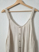 Gentle Fawn Linen Blend Romper (S)
