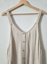 Gentle Fawn Linen Blend Romper (S)