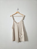 Gentle Fawn Linen Blend Romper (S)