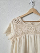 Floral Eyelet Babydoll Top (XS)