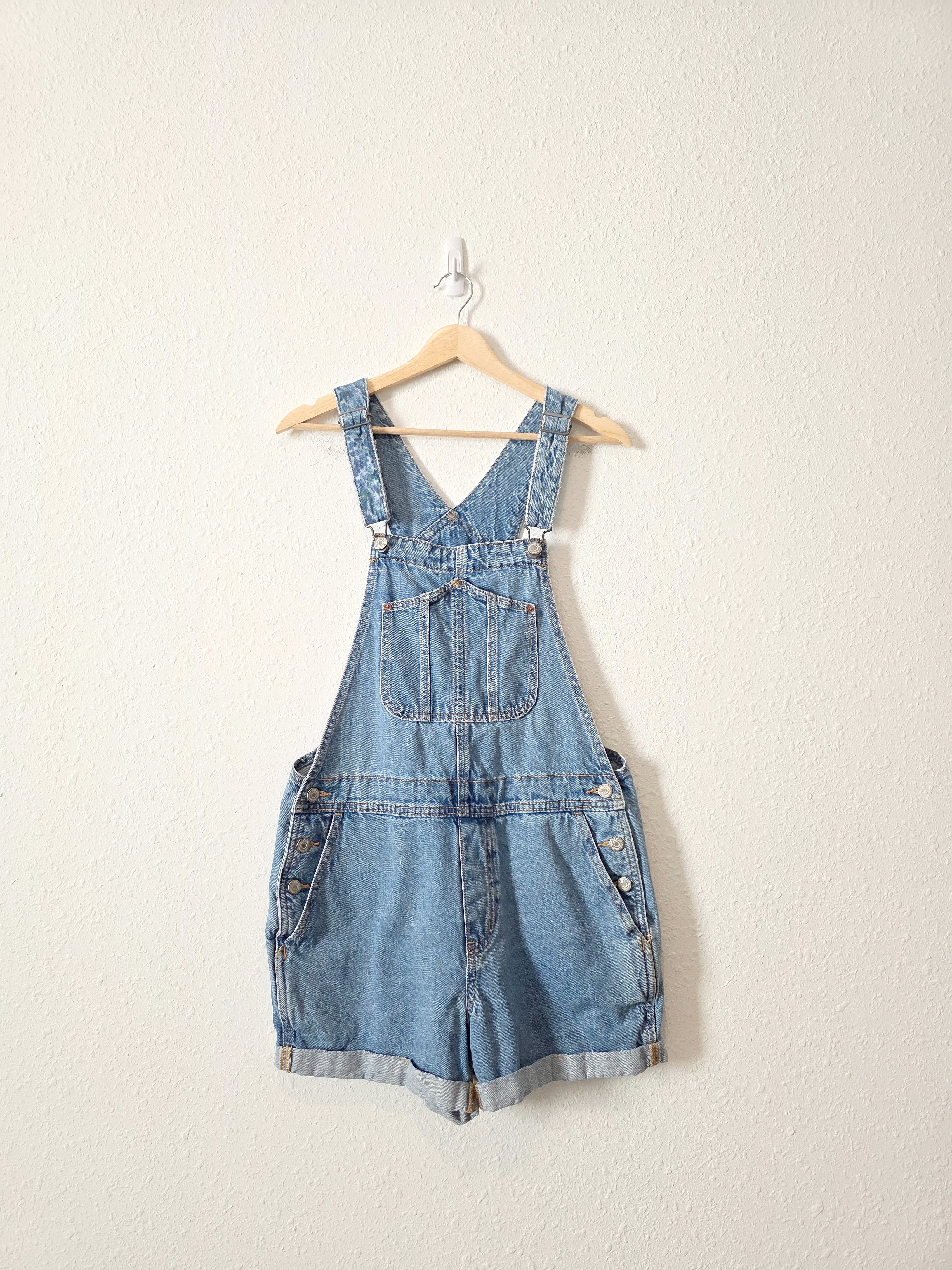 Relaxed Denim Shortalls (M)