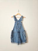 Relaxed Denim Shortalls (M)