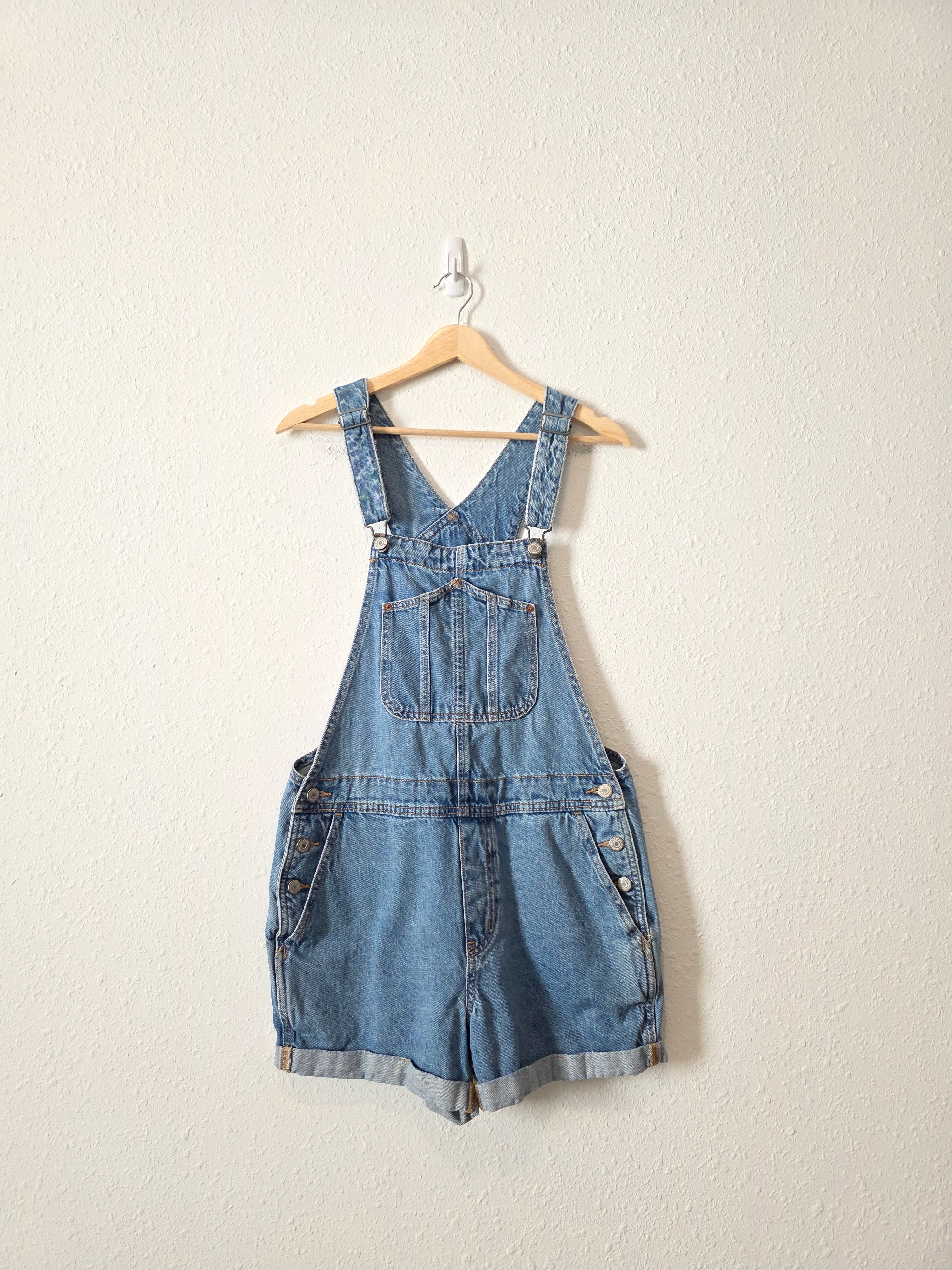 Relaxed Denim Shortalls (M)