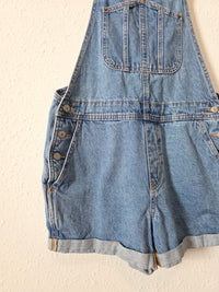 Relaxed Denim Shortalls (M)