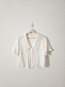 Heartloom Collared Button Up Blouse (S)
