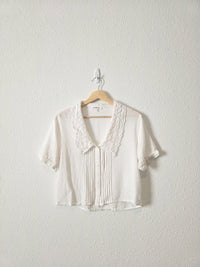 Heartloom Collared Button Up Blouse (S)