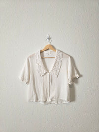 Heartloom Collared Button Up Blouse (S)