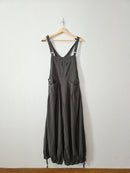 Linen Blend Balloon Overalls (L)