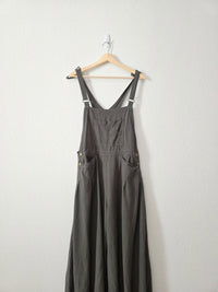 Linen Blend Balloon Overalls (L)