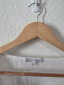 White Linen Babydoll Blouse (L)