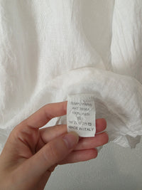 White Linen Babydoll Blouse (L)