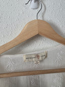 Embroidered Flutter Sleeve Blouse (1X)