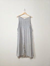 Vintage Floral Paisley Midi Dress (M)
