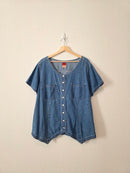 Vintage Cotton Denim Top (18W)
