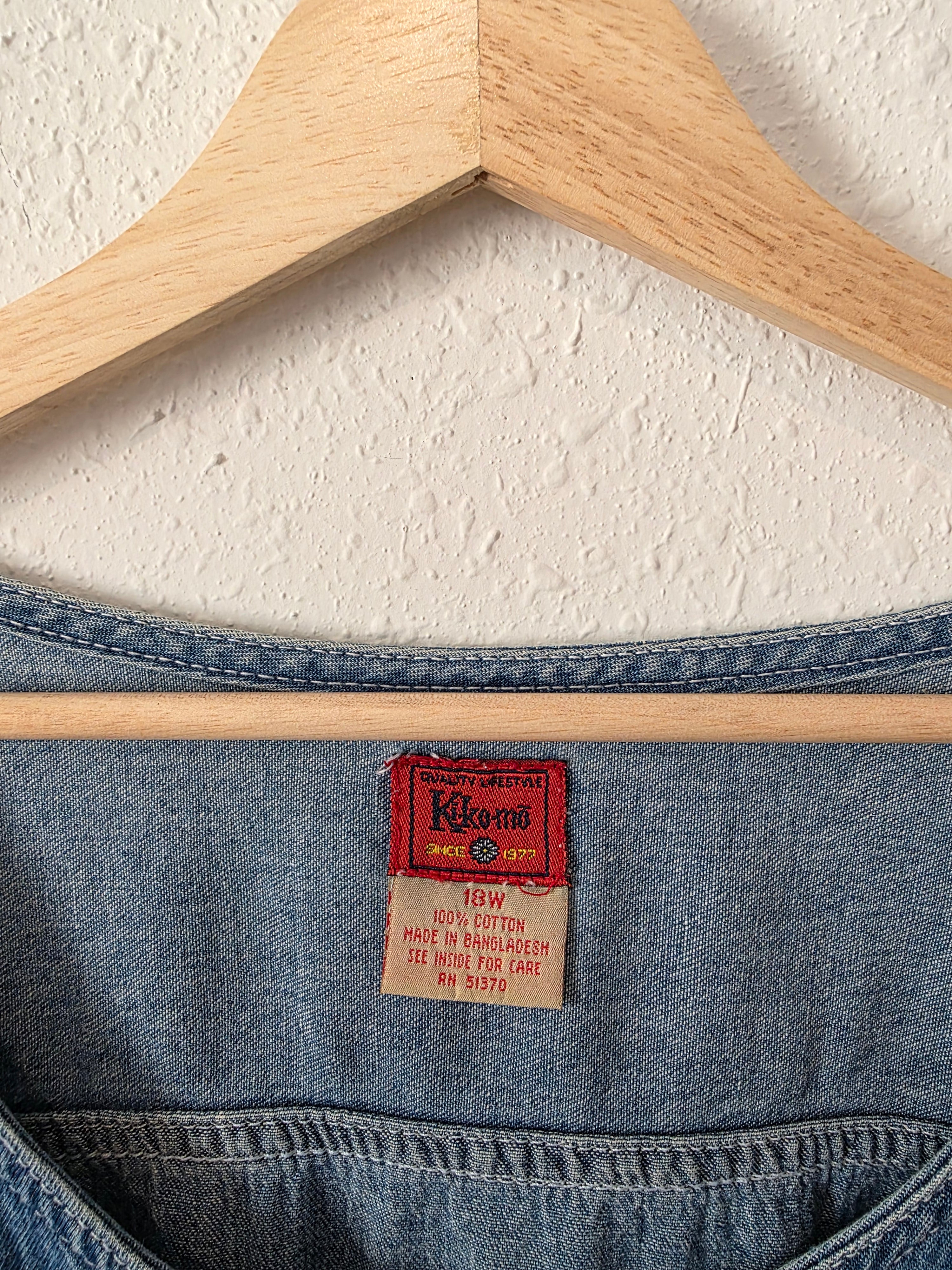 Vintage Cotton Denim Top (18W)