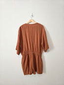 Z Supply Terracotta Gauze Romper (L)