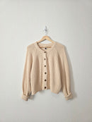 Neutral Cotton Cardigan (M)