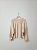 Neutral Cotton Cardigan (M)