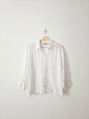 Vintage Linen Button Up Shirt (M)