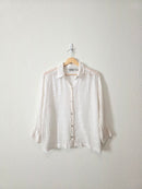 Vintage Linen Button Up Shirt (M)