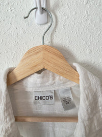 Vintage Linen Button Up Shirt (M)